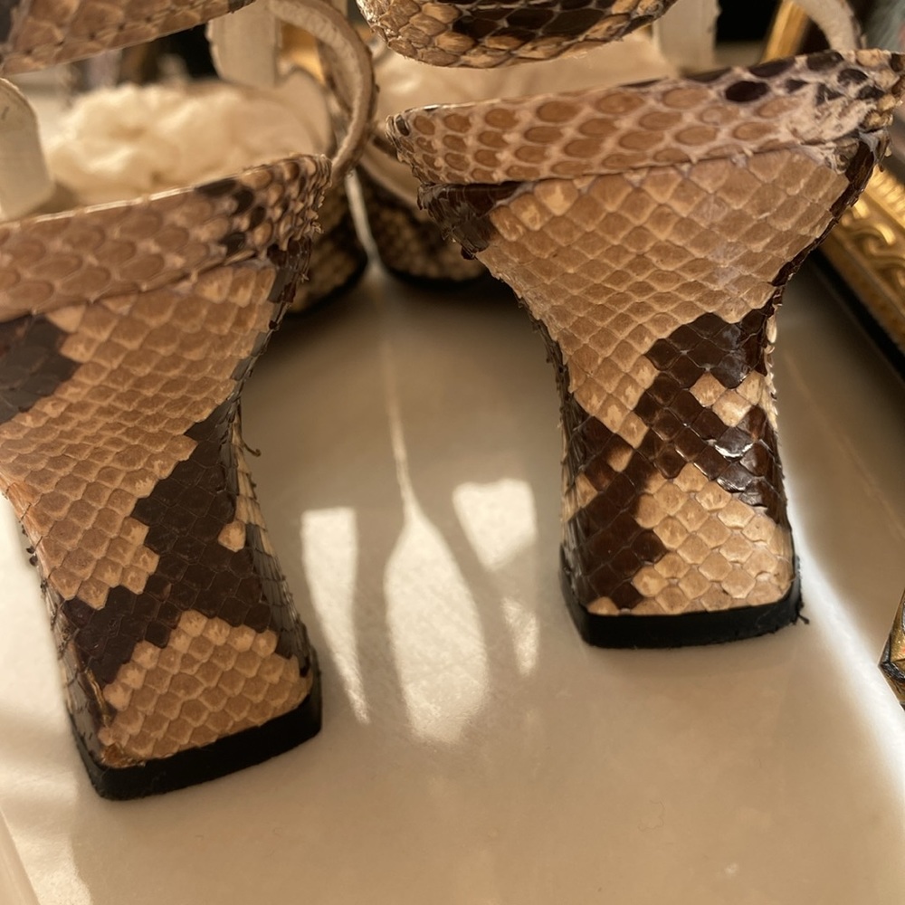 Stuart Weitzman Python Slingback Pumps - image 7